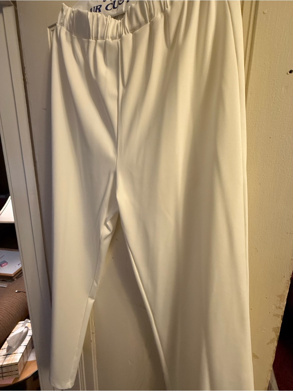 NWOT 🔥Crisp White MID Sleeve Top -PANTS SET- XL - Picture 9 of 13